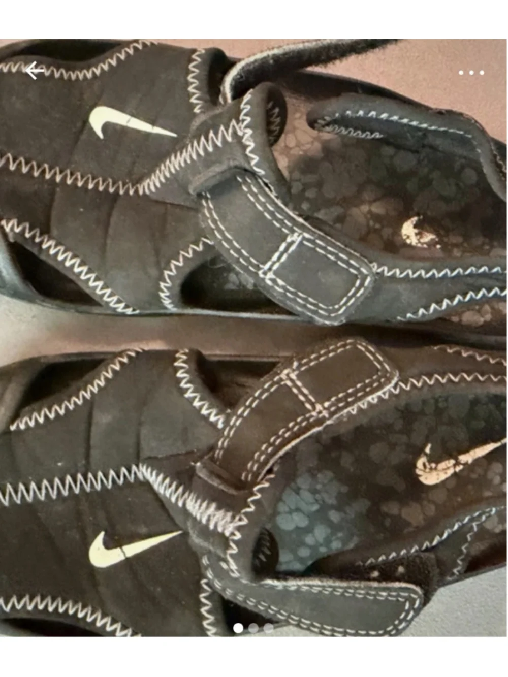 Nike Youth 11.5C Black Sport Sandals Y2K Outdoor Strap Gorpcore Kids
